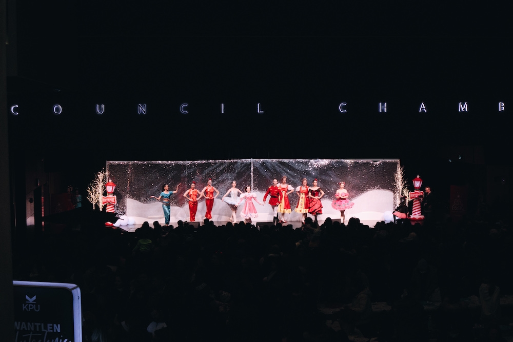 Ballet dancers perform scene from Nutcracker